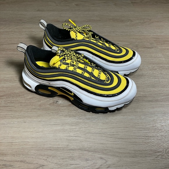 Nike Other - NIKE AIR MAX PLUS / 97 AIR MAX 97 "FREQUENCY PACK" YELLOW SZ 9.5